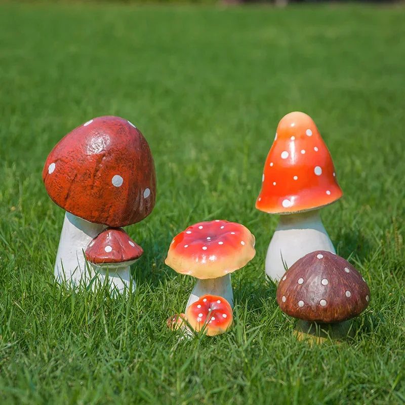 

Courtyard Decoration Villa Outdoor Garden Kindergarten Decoration Resin Simulation Mushroom Decoration Decor