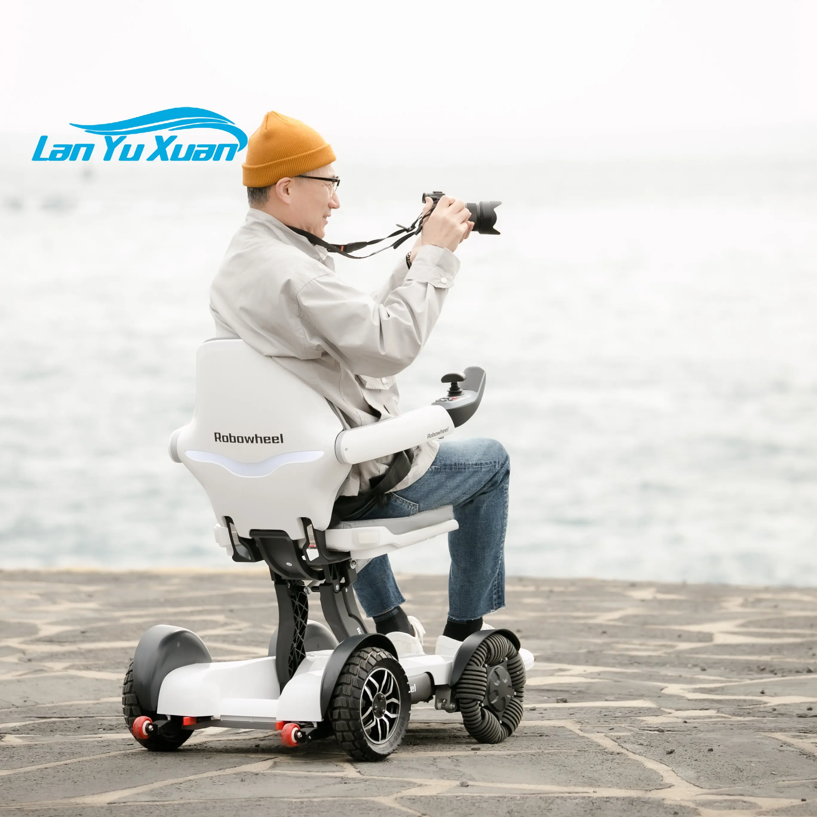 Luxury Electric folding mobility scooter aircraft remote control intelligent scooter