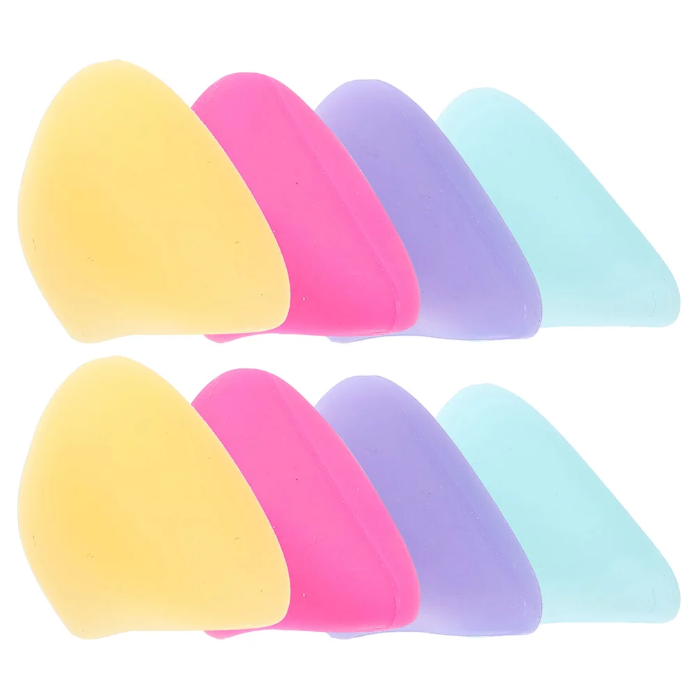 Protector de soporte para dedos de flauta, cojín de apoyo para pulgar de silicona, almohadillas de mano ergonómicas, 8 Uds.