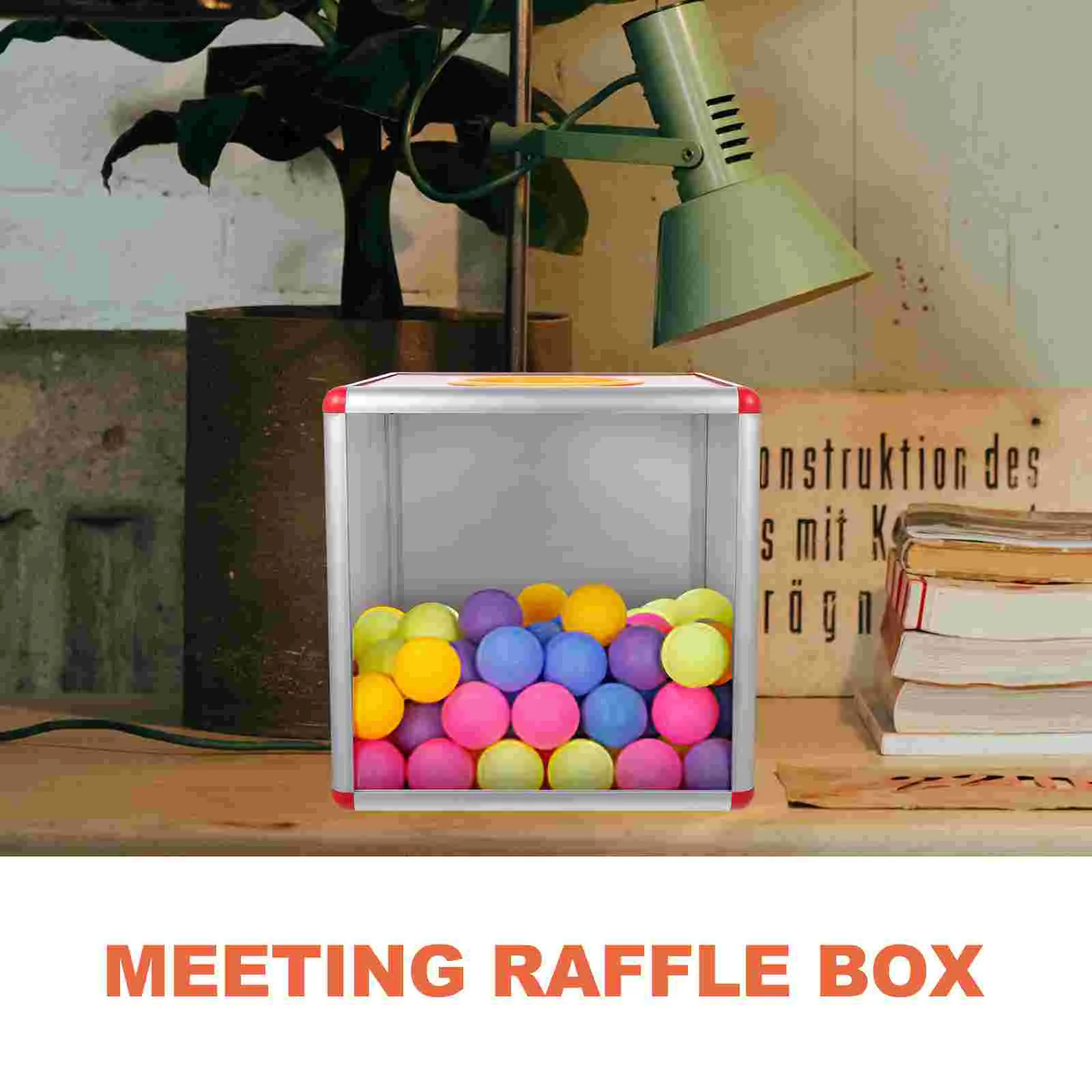 Tickets Draw Box Raffle Boxes for Card Donation Accessory Transparent Case Office