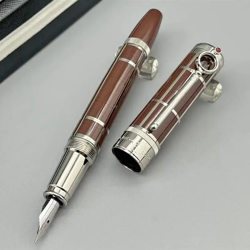 Limited Edition Design Deluxe Fountain Pen Iridium Gold F 0.5mm Nib WIth Clip Ink Pen Office School Supplies Writing Gift