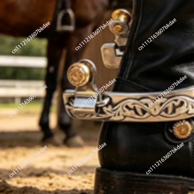 1 pair of Horse Spurs Cowboy Spurs for Competition Training Riding Equestrian