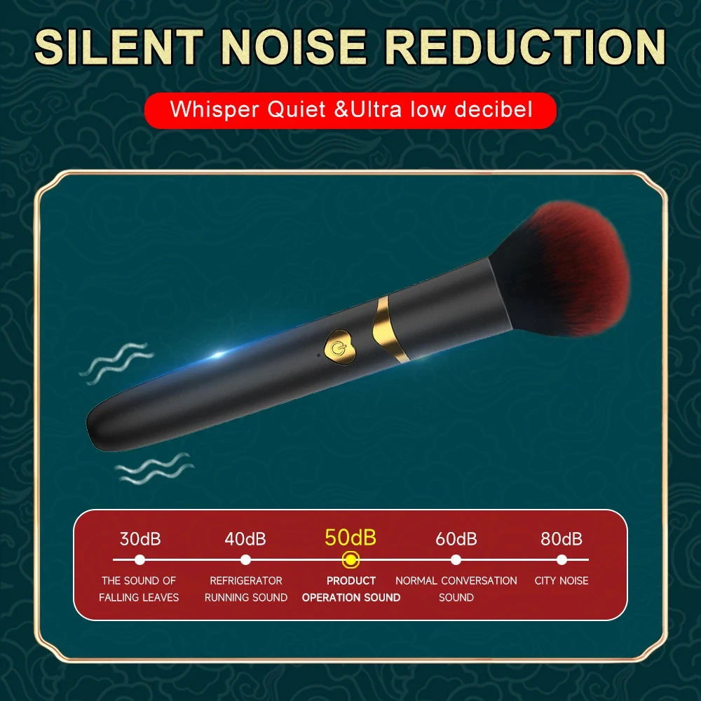 Portable Waterproof Concealer Brush-Style Vibration Stimulator Adjustable G-Spot Anal Vaginal Adult Toy for Sexual Wellness Gift image 3