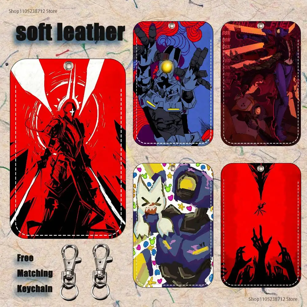 

Video Game U-ULTRAKILLs Holder Keychain For Bank Business Work Card Holder Student Card Protective Case Bus Card