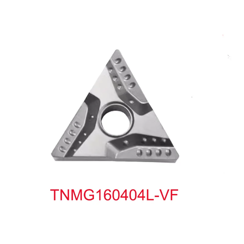 YRFL CNC Ceramic Insert TNMG160404R-VF Precision Turning Triangular Slotting Outer Round Cutting Head Inner Hole Cutting Inserts