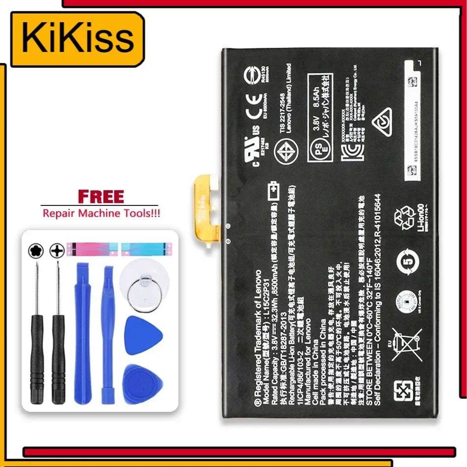 8500mAh Tablet Replacement Battery for Lenovo Yoga Book YB1-X91F X91L X91X YB1-X90F Series