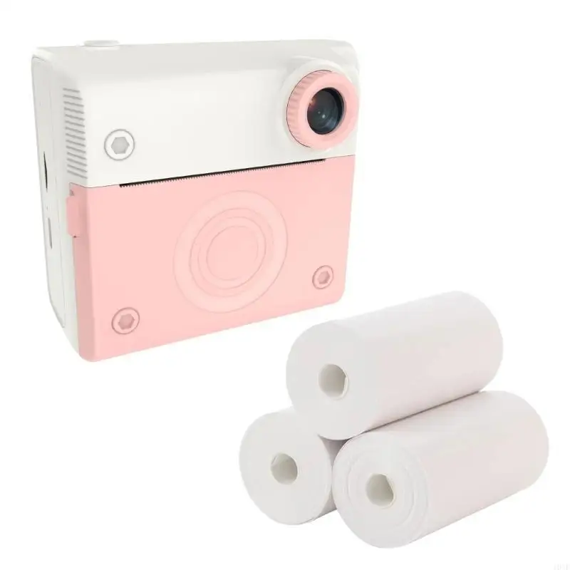 

103F Children Instants Camera Set for Kids Includes 3 Paper Rolls Imaging, Fun Filters, and Frames