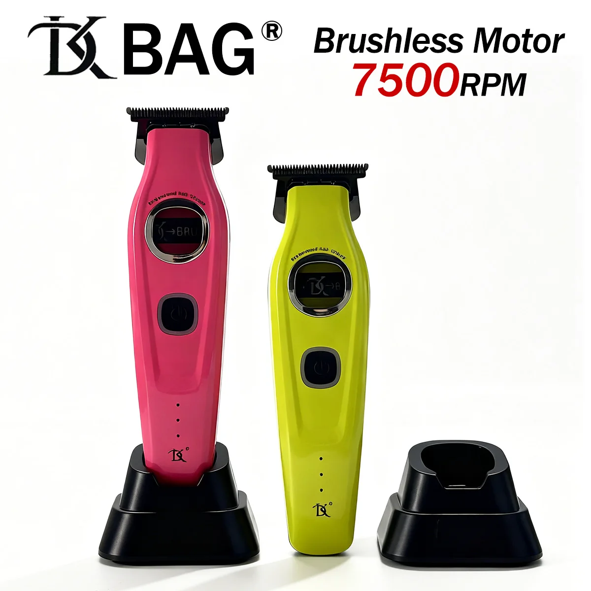 

Professional Hair Trimmer DK-088 Brushless Motor 7500RPM DLC Ceramic Blade With Base charging Clipper for Man Barber 2000mAH