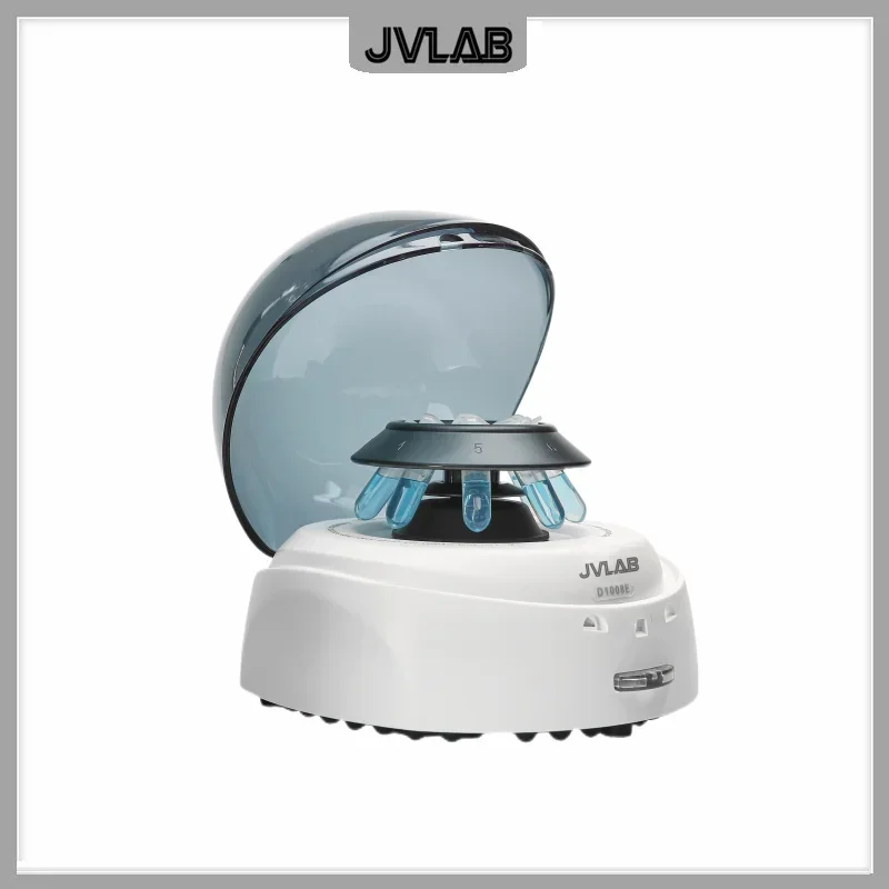 Mini Centrifuge Palm Centrifuge 5000rpm Laboratory Centrifuge Up To 8 PCR Tubes of 0.5ml 1.5ml 2ml Two Rotors RCF 1360xg D1008E