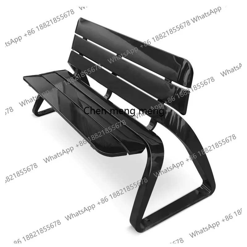 

Индивидуальные черные уличные скамейки из металла с откидной спинкой для сада и отдыха на открытом воздухе