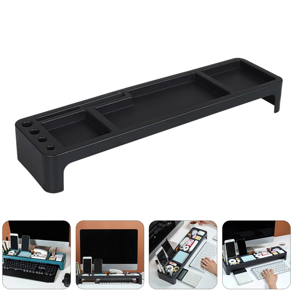 

Multifunctional Desktop ganizer Keyboard Stand Storage Rack ABS Material Office Use Keeps Desk Clean Neat