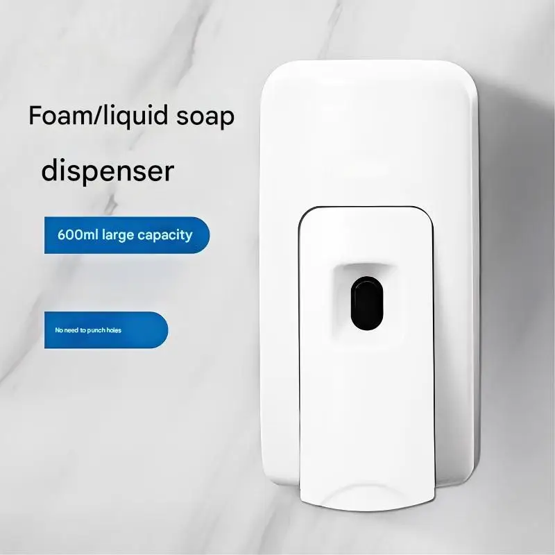 

SVAVO 600 мл настенный бесплатный штамповочный ручной дозатор мыла для ванной комнаты, мыло для рук, шампунь для отеля, отель, шампунь, дозатор мыла для душа