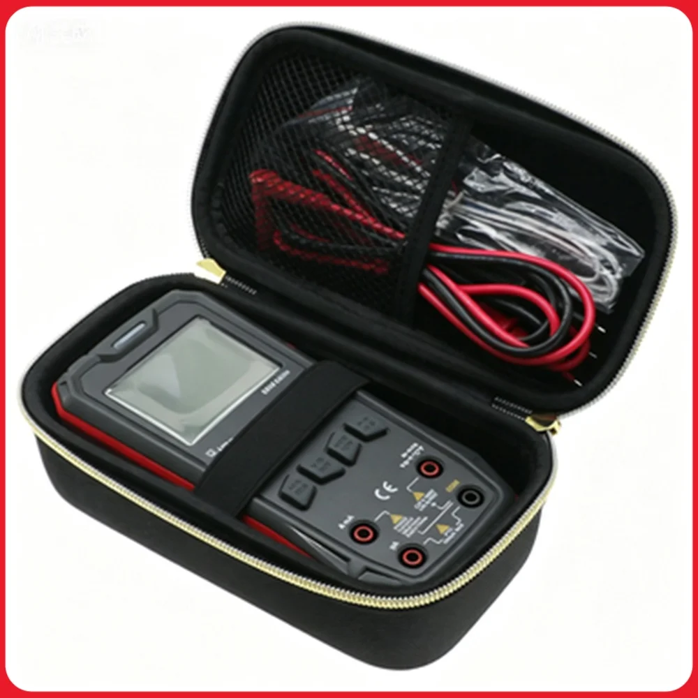 Storage Bag for UNIT/UT60S Digital Multimeter Outdoors Use Advanced Hard Cases Portable with Hand Strap and Zipper Waterproof