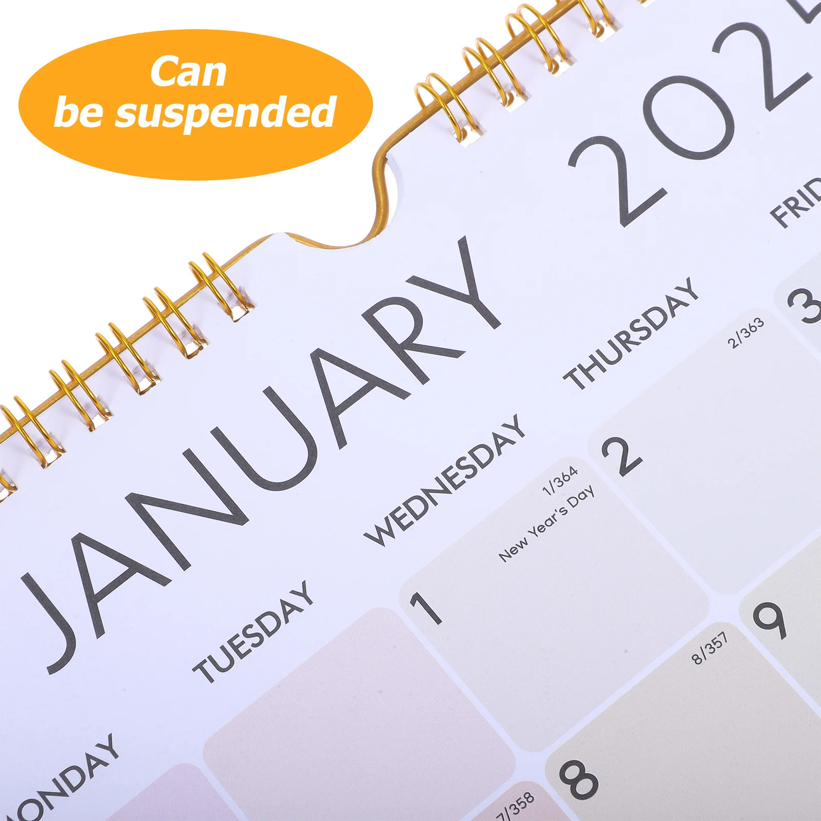 Calendario de pared del año en inglés 2025, diseño colgante Vertical, planificador para el hogar y la Oficina, calendario, calendarios de pared, accesorios de oficina
