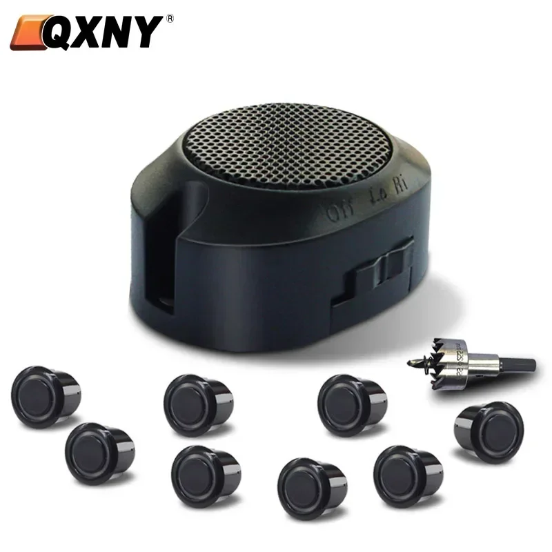 Universal 8 Sensors Car Parking Sensor Kit, Sound Alert Buzzer Reverse Backup Radar Auto Indicator Probe Safety Detector.****