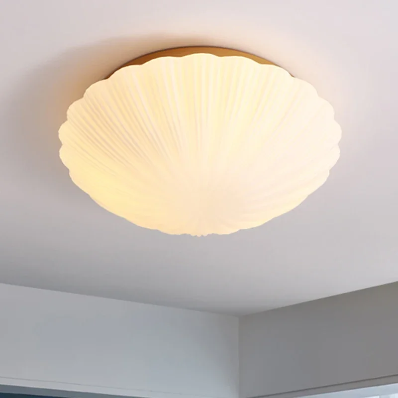 

Shell Glass Art Ceiling Lights Nordic Indoor Decor for Home Loft Living Room Bedroom Lamp Pendant Chandelier Lighting Fixture