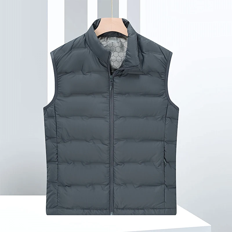 الشتاء أسفل سترة رشاقته في الهواء الطلق ركوب يندبروف السترات الدافئة الرجال الوقوف طوق الجرافين الذاتي التدفئة يندبروف أكمام جيليه