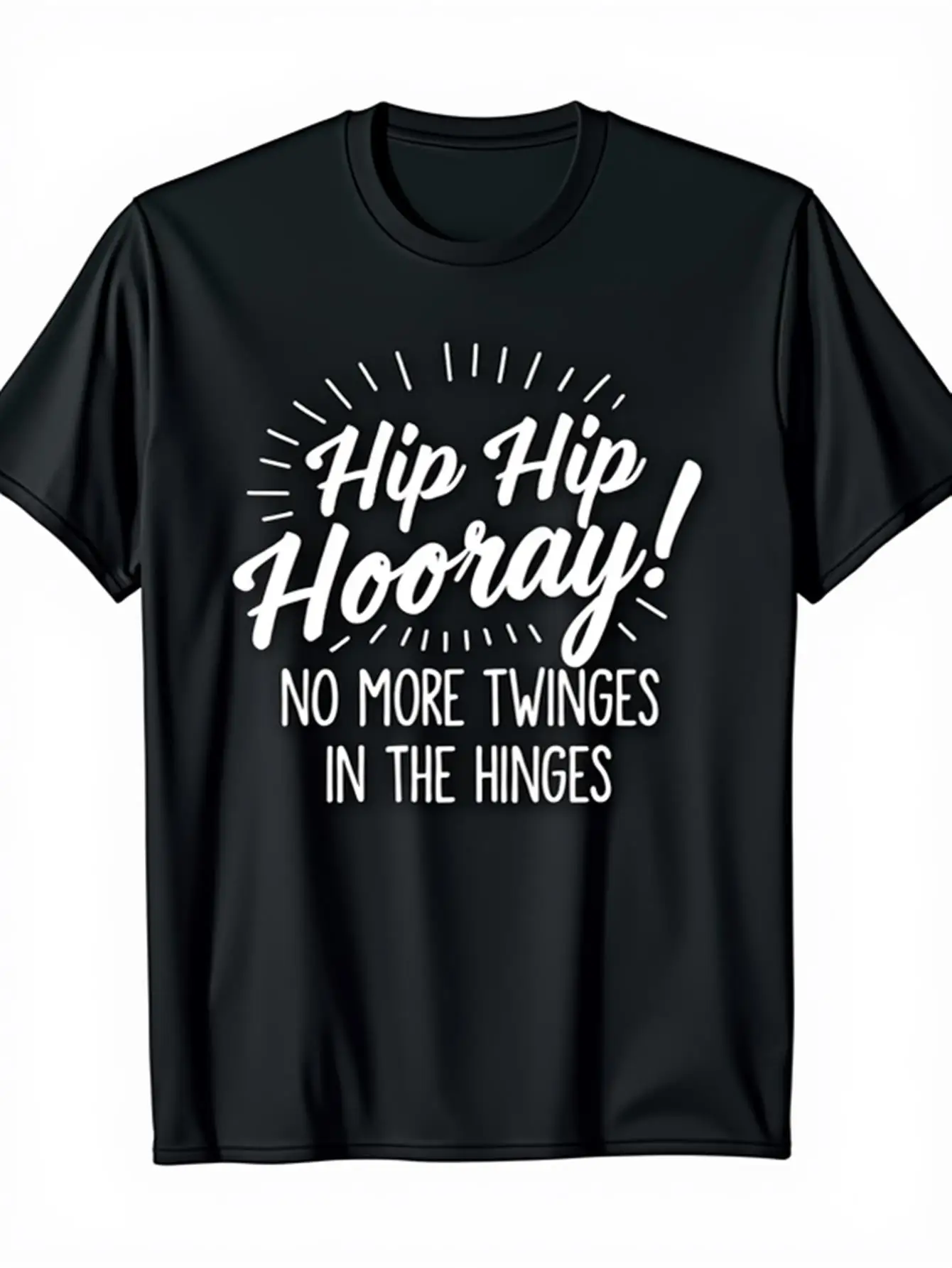 الرجال الهيب هوب طويل لايف تي شيرت بعد الجراحة الانتعاش هدية أسود مع نص أبيض عادية اليومية وهالوين الزي تي شيرت لينة تنفس قميص مناسبة لاستبدال الورك المرضى مضحك الطبية عيد الشكر