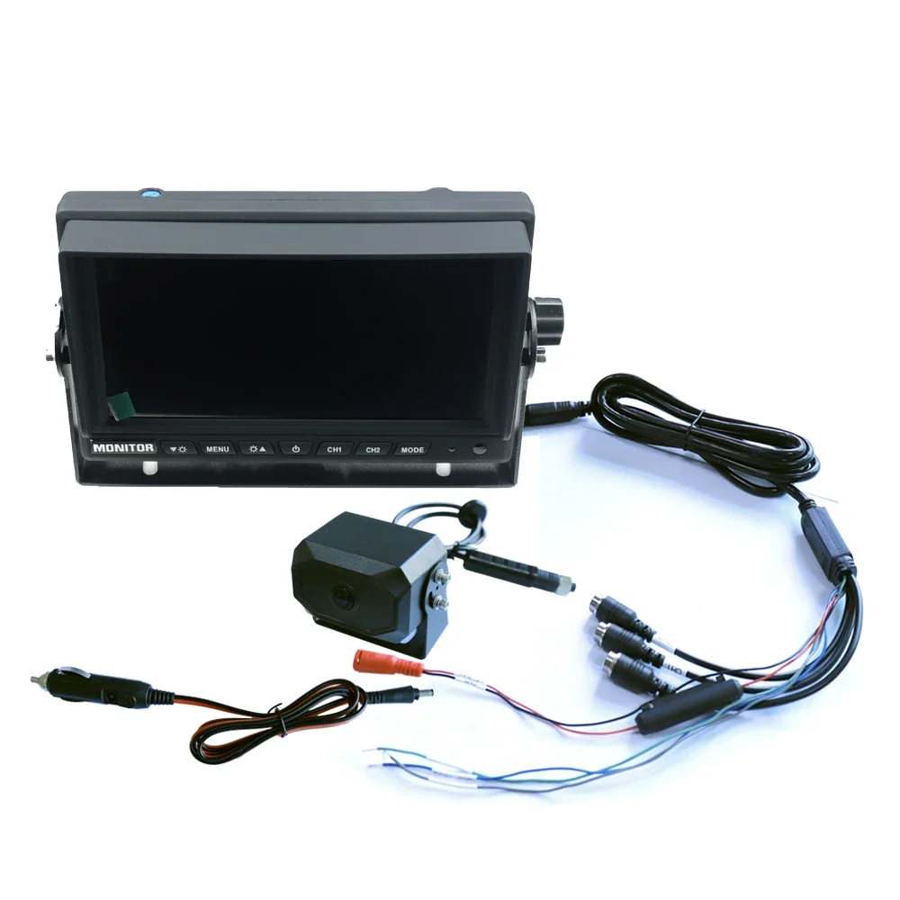 1080P 7'' AI Pedestrian Detection Camera System with Built-in Alarm Volume Adjustable AHD Monitor