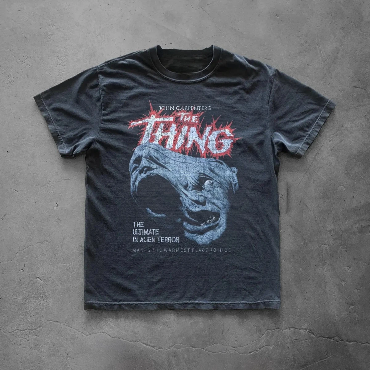 Monster Shape T-shirt | 80s Alien Horror Movie Pattern T-shirt Printed T-shirt for Women's Daily Casual Street Wear