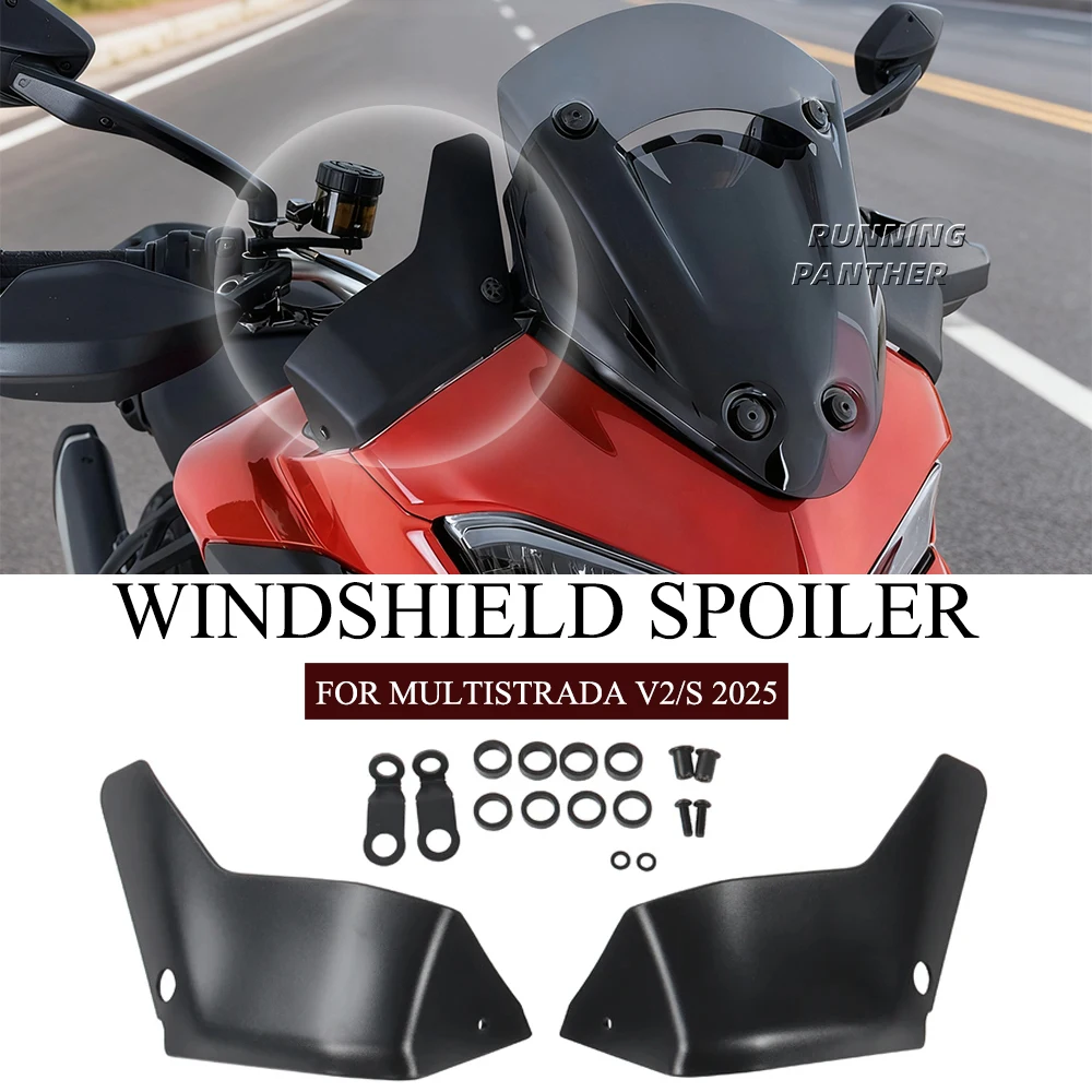 

New motorcycle Modification parts windshield spoiler side baffle ABS material FOR DUCATI MULTISTARDA V2/S 2025- ﻿