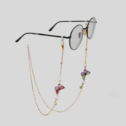 Boho Butterfly Pendant Glasses Chain Anti Slip Sunglasses Reading Glasses Lanyard Strap