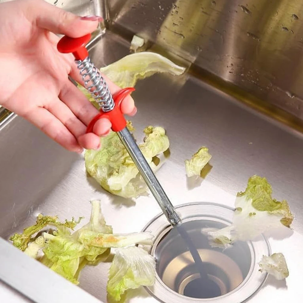 

2Pcs Manual Four-Claw Hook Efficient Unclogging Drain Hair Remover Tool Bathroom Kitchen Sink Toilet Clog Cleaner