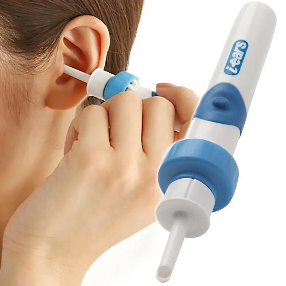 1pcs Portable Automatic Earwax Removal Kit Electric Earwax Ear Remover Cleaning Vacuum Kit Suction Electric Earspoon