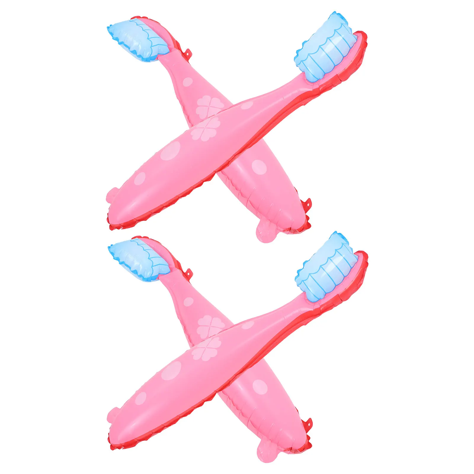 Globo de cepillo de dientes de gran tamaño, suministros de decoración para fiesta, accesorios brillantes de forma grande, tema de salud, novedad para eventos, 4 Uds.