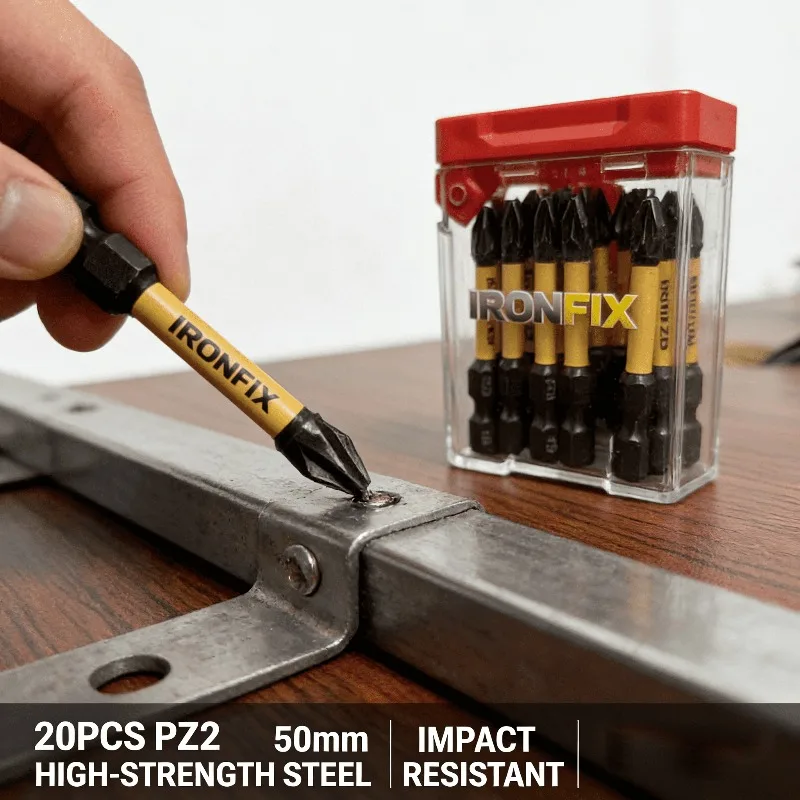 High Quality 20pcs PZ2 Screwdriver Bits Set For Electric Drill Driver Tool Box Kit Hardware Accessories DIY Home Repair view 4