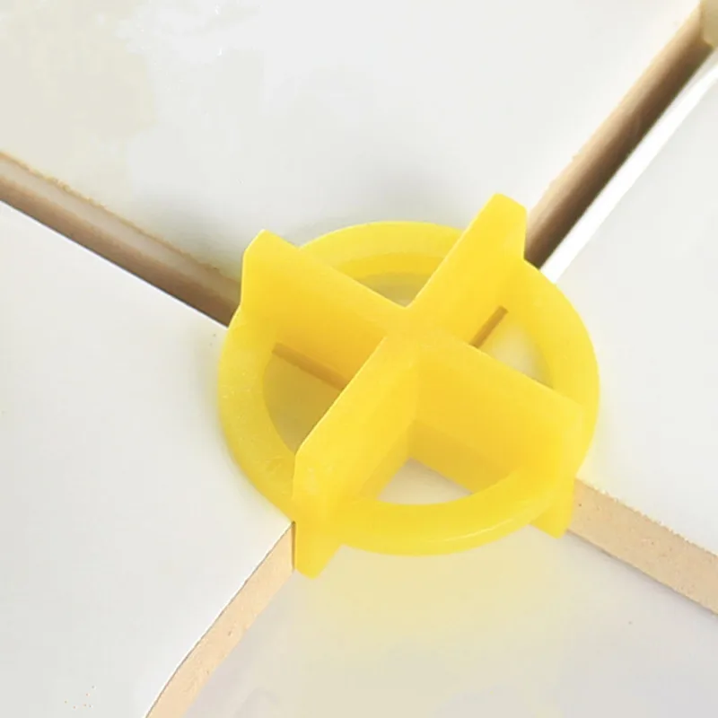100pcs Plastic Tile Leveling System Leveler Removable Cross Shape Wall Floor Cross Spacers Clips Tile Locator Construction Tool