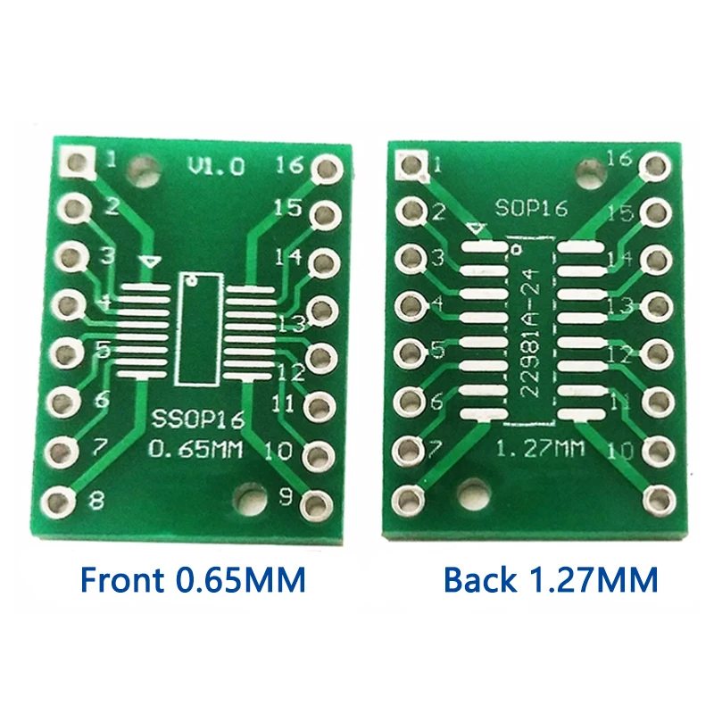 100PCS SOP16 SSOP16 TSSOP16 SMD To DIP 0.65/1.27mm Adapter Board IC adapter socket