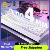 IROK Carotmas Mercury68 teclado con interruptor magnético con cable Teclado mecánico de deportes electrónicos 8000Hz RT0.004mm regalos para jugadores de PC de bajo retardo