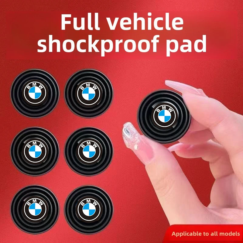 แผ่นซิลิโคนกันกระแทกประตูรถยนต์ สติ๊กเกอร์กันเสียงท้ายรถยนต์ สำหรับ BMW E46 E39 E90 E60 E36 F30 F10 E34 E30 F20 E92 M3 M4 M5 X5 X6 E83 F25