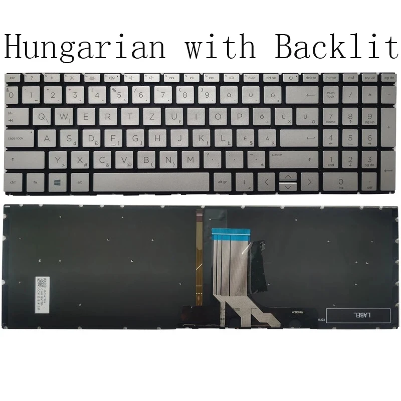 Hungarian/Latin New Laptop Keyboard for HP Pavilion 15-EH 15-EG 15-EH0000 15M-EH 15M-EG 15Z-EH 15Z-EH000 TPN-Q246 TPN-Q245