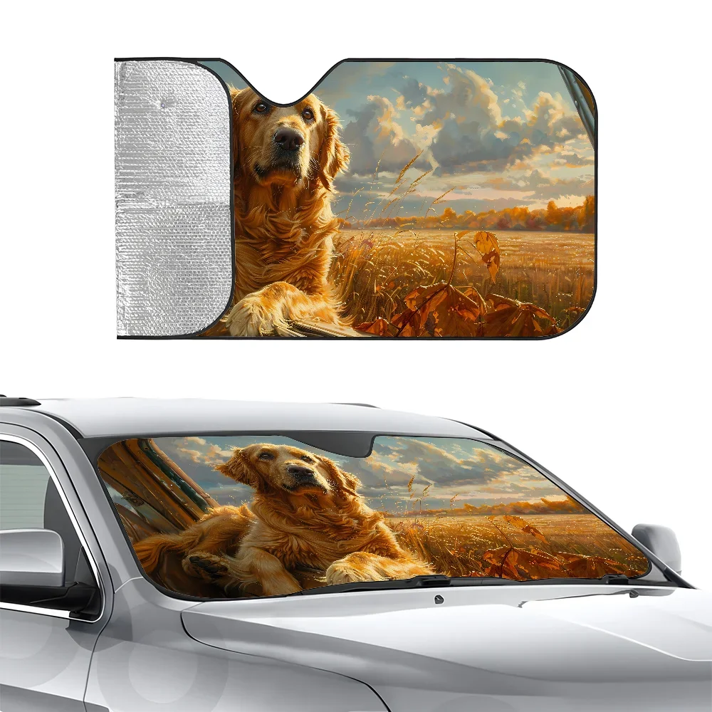 

Goln Retriever автомобильный SunSha теплоизоляционная алюминиевая пленка лобовое стекло солнцезащитные козырьки УФ-лучи блоки автомобильный солнцезащитный козырек