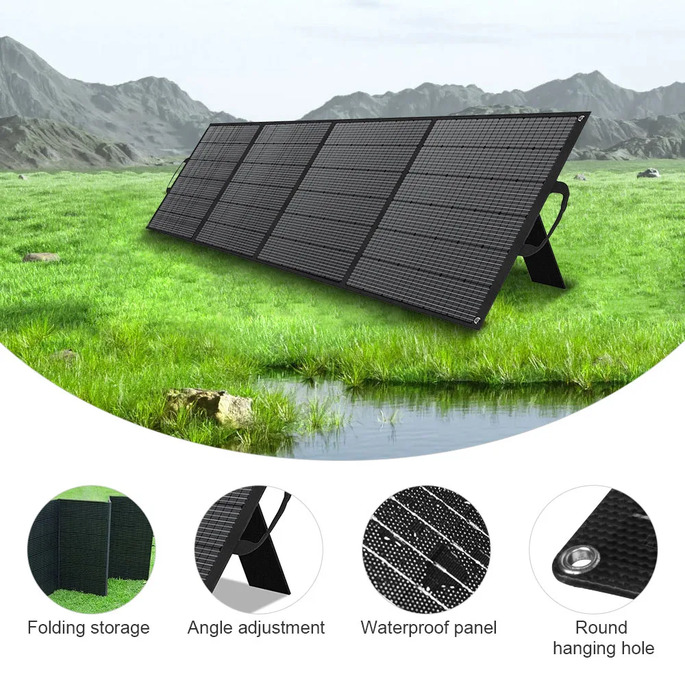 TALLPOWER TP400 400W Tragbares Solarpanel, 23,4% Hocheffiziente Solarenergieerzeugung, IP67 Wasserdicht, Seriell und Parallel Schaltbar – Detail 5