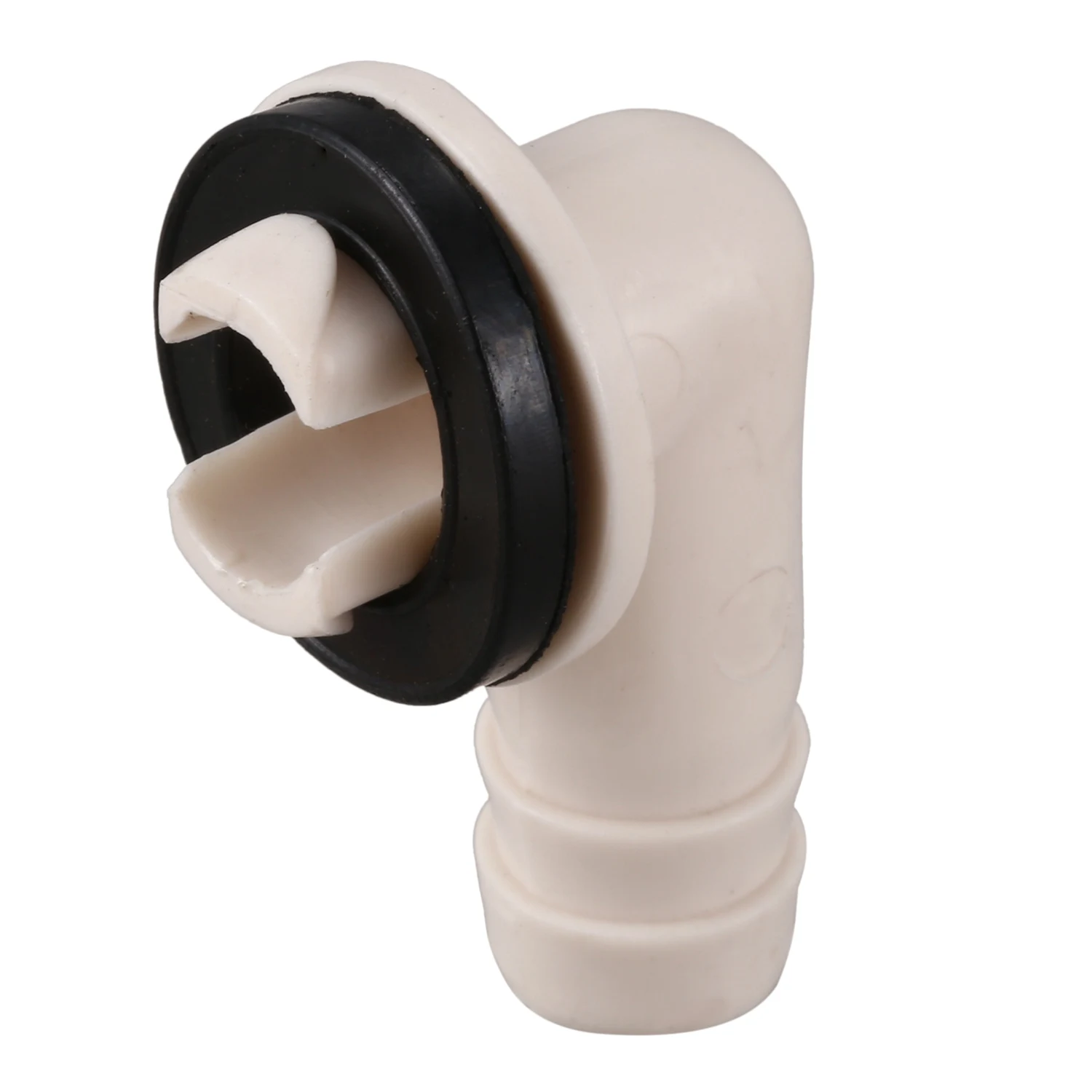 Air Conditioner Ac Drain Hose Connector Elbow Fitting with Rubber Ring for Mini-Split Units and Window Ac Unit 3/5 Inch(15Mm)