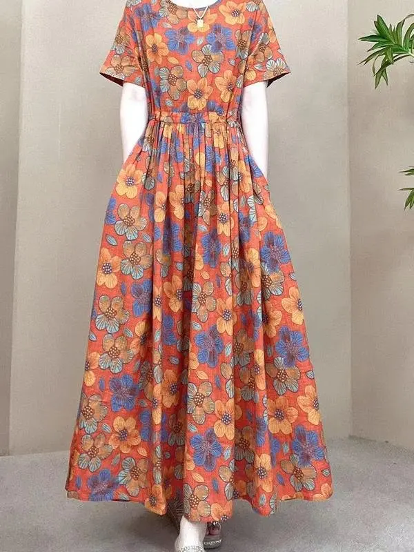 vestido-de-verano-retro-artistico-de-algodon-y-lino-para-mujer-novedad-2025-con-cinturon-efecto-adelgazante-tallas-grande