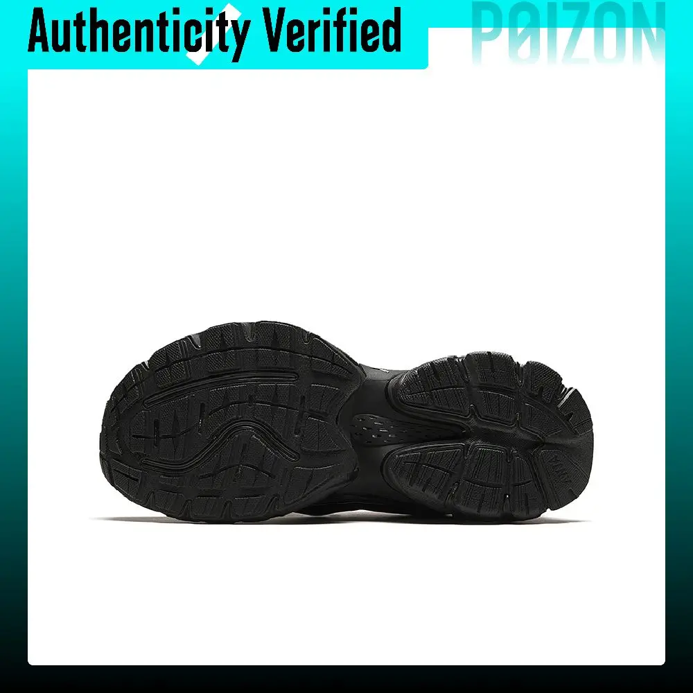 Anta Star Moon Comfortable Cushioning Slip Resistant Abrasion Resistant Low top Chunky Sneakers Women's Gray Black 922418880-2