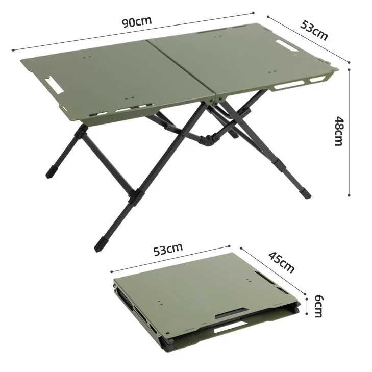 Lightweight Portable Tactical Folding Table Modern Outdoor Furniture Camping Picnic Aluminum Foldable
