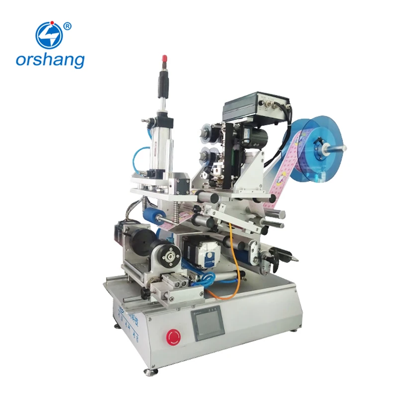 Orshang Semi Automatic Manual Round Bottle Cans Label Machine Semi Auto Square Bottle Soft Tube Labeling Machine