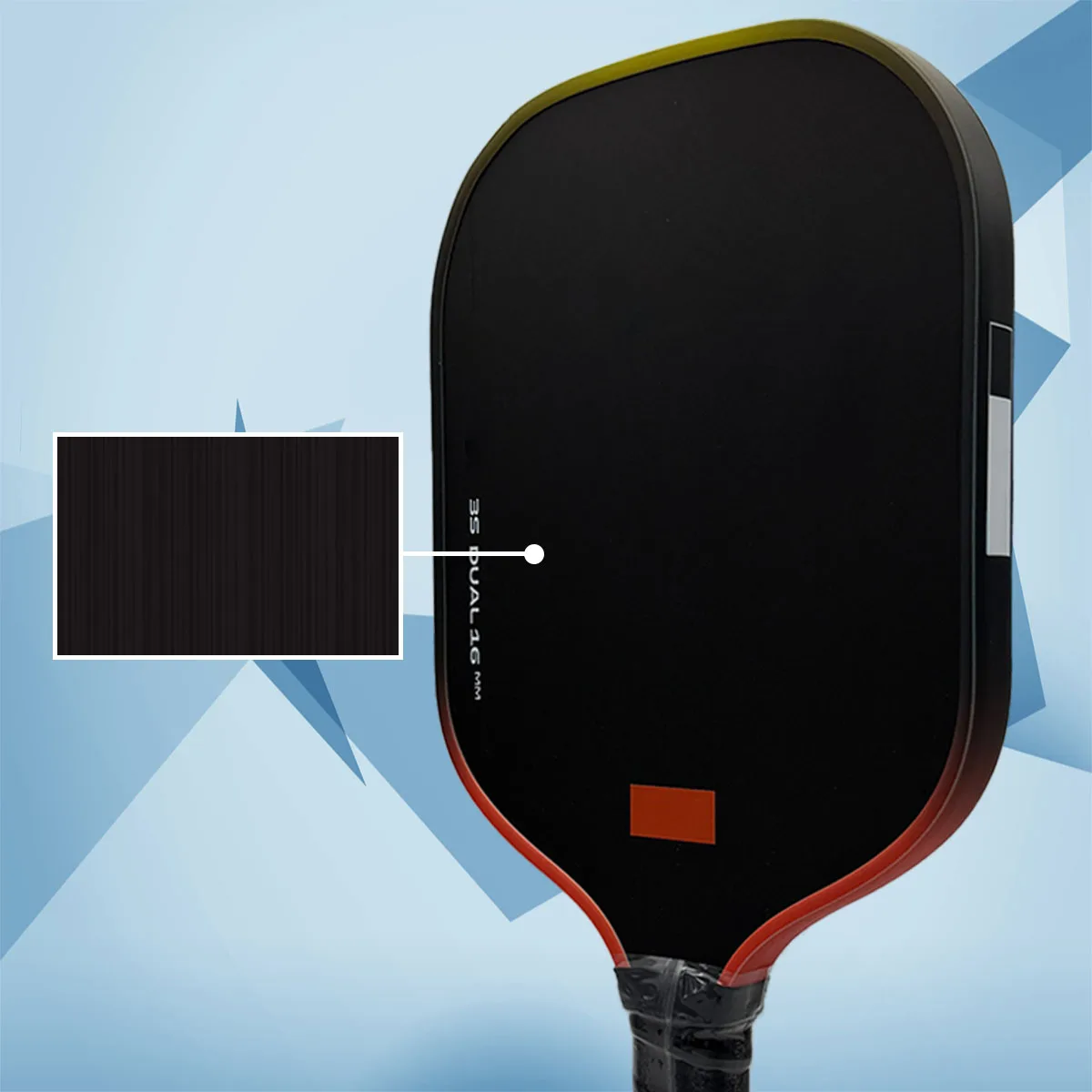 Sco-3S تصميم مجداف كرة البيسبول المزدوج للتحكم والدفاع، حافة متدرجة برتقالية/أصفر، معتمدة من احترافيا