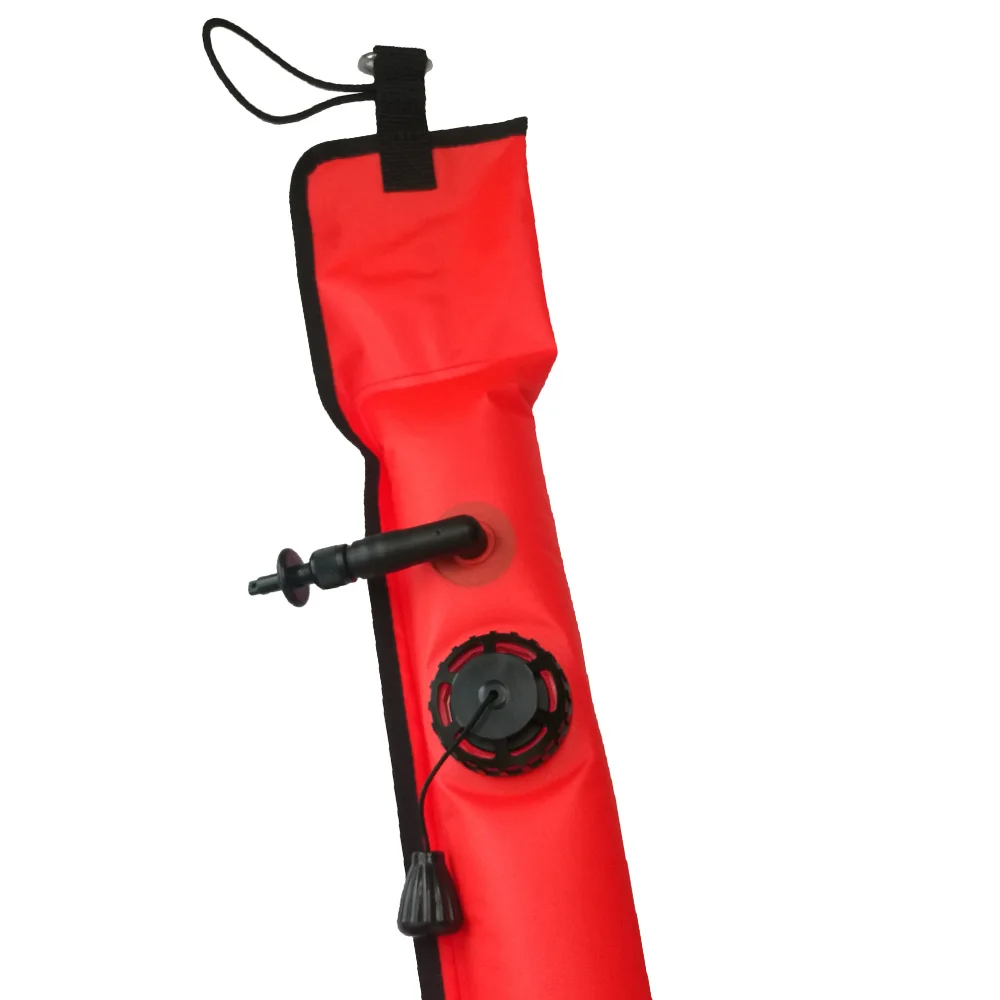 1M Scuba Diving Inflatable SMB Surface Signal Marker Buoy Safety Visibility Float Signal Tube Sausage