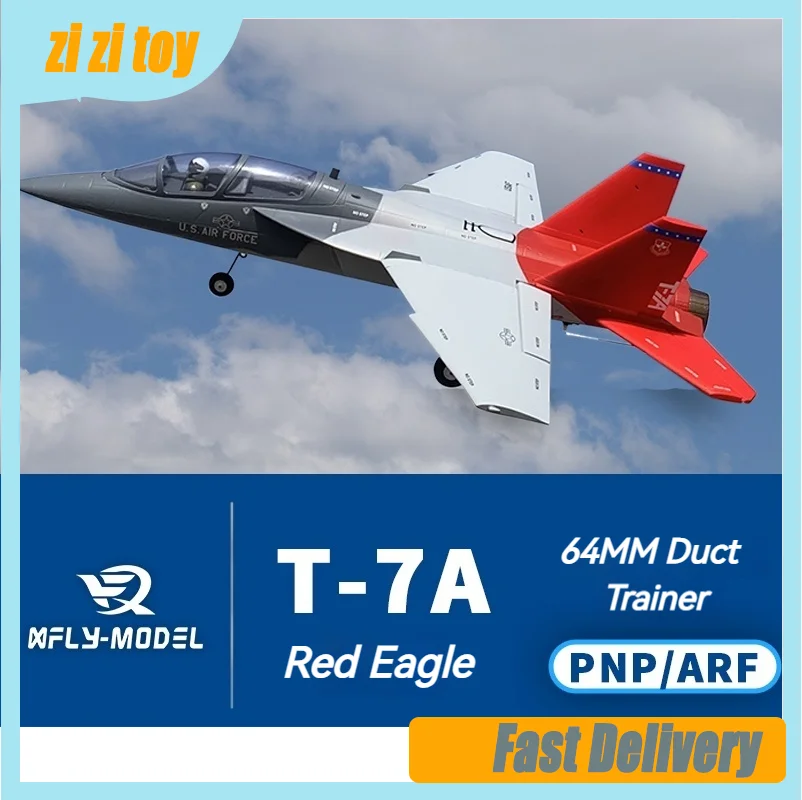 Xfly Model 64mm T-7a Red Eagle Trainer Aircraft Pnp/Kit 4s Electric Ducted Model Aircraft Rc Plane Remote-Controlled Aircraft