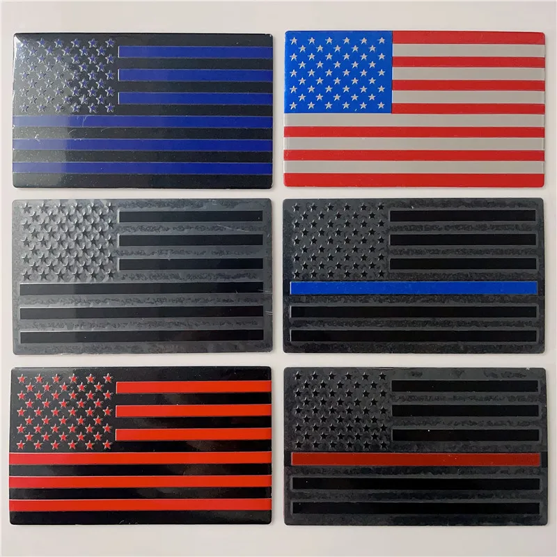 

High-quality Modified Car Decorated American Flag Pattern Made of Metal Material 3D Stereoscopic Left and Right Distinction
