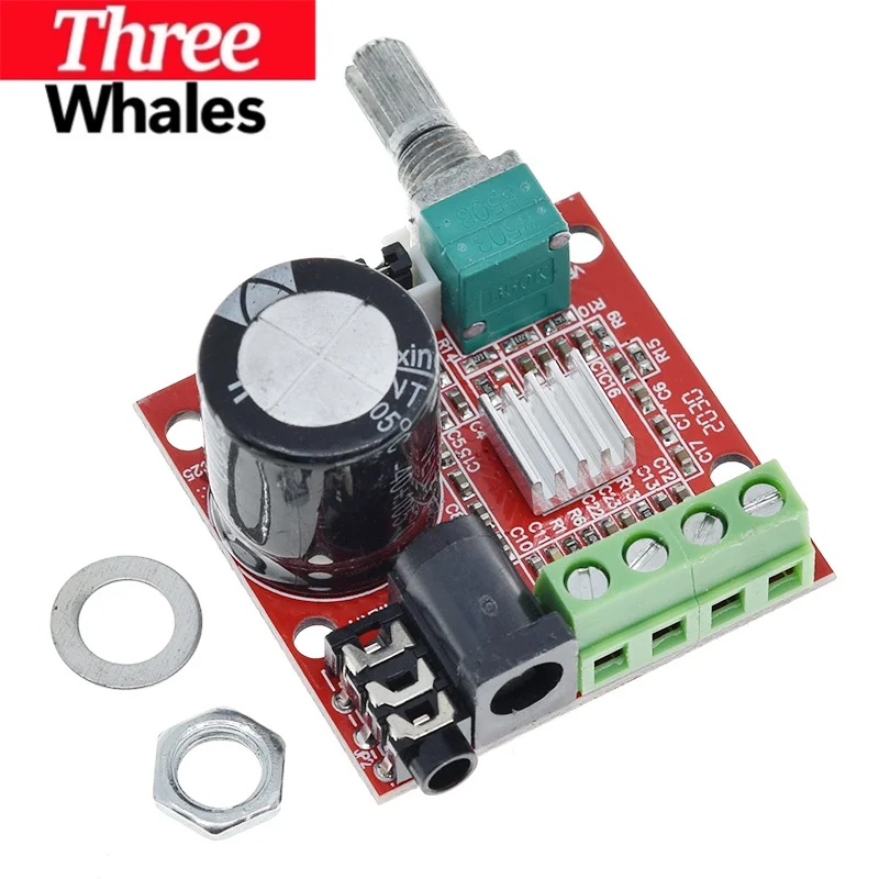 THR 1/2/5PCS 12V Mini Hi-Fi PAM8610 Audio Stereo Amplifier Board 2X10W Dual Channel D Class
