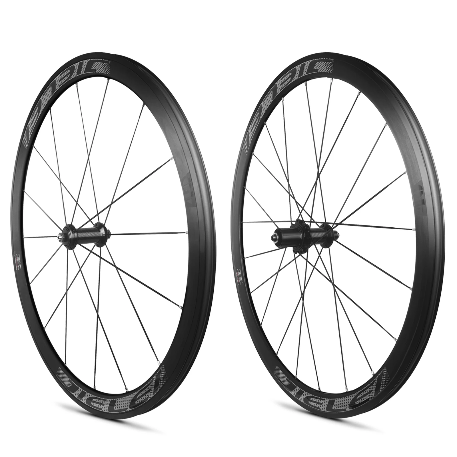 AliExpress RUJIXU New 700C 30/40/50mm Road bike alloy bicycle wheelset clincher rims V Brake Disc brake Thru Axle center lock hubs wheels