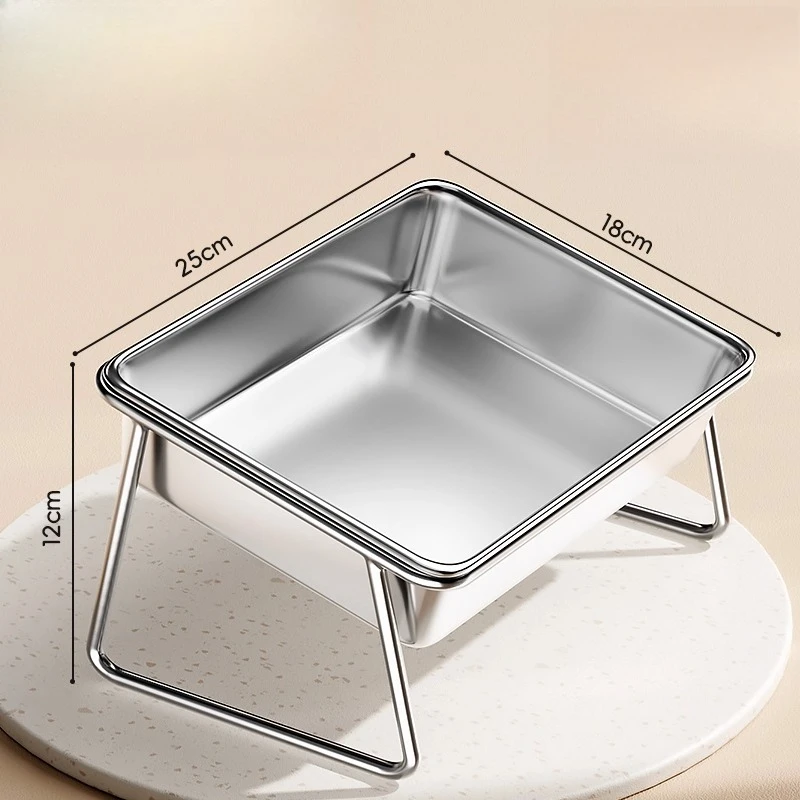 

Миска для собак, миска для домашних животных, питьевая вода, приподнятая подставка, защита шеи, миска для еды из нержавеющей стали