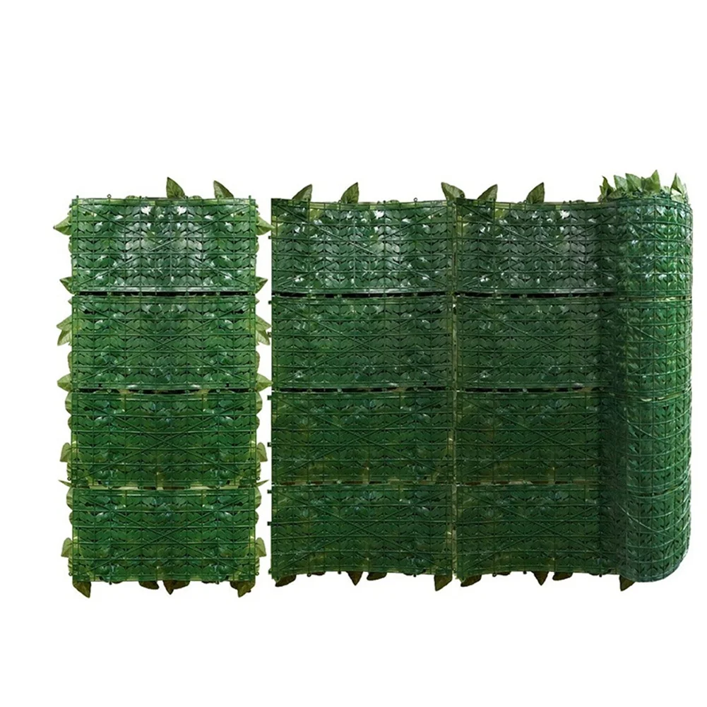 Fence Wall Decoration Artificial Green Leaves Can Stretch Privacy Fence Screen Plant Leaves, Suitable for Home,